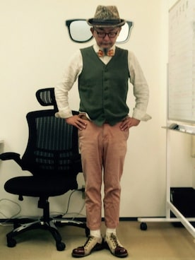 「hat」｜mac0cciさん（メンズ・169cm）の秋コーディネート