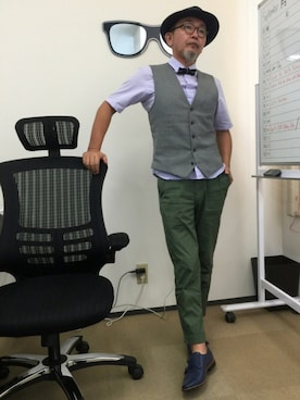 「hat」｜mac0cciさん（メンズ・169cm）の秋コーディネート