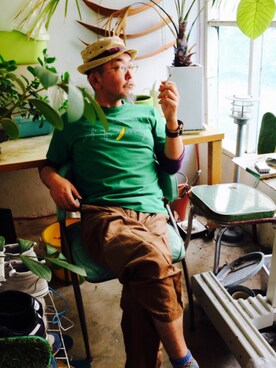 「hat」｜mac0cciさん（メンズ・169cm）の春コーディネート