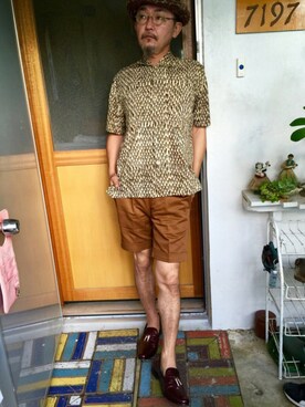 「shortpants」｜mac0cciさん（メンズ・169cm）の夏コーディネート