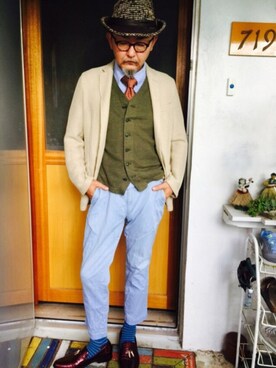 「hat」｜mac0cciさん（メンズ・169cm）の夏コーディネート