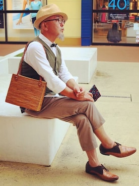 「hat」｜mac0cciさん（メンズ・169cm）の春コーディネート