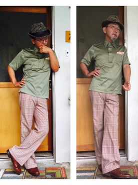 「hat」｜mac0cciさん（メンズ・169cm）の春コーディネート