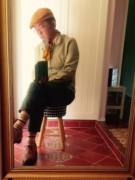 「hat」｜「アイテム（ブルゾン）」を使った、mac0cciさん（メンズ・169cm）の春コーディネート