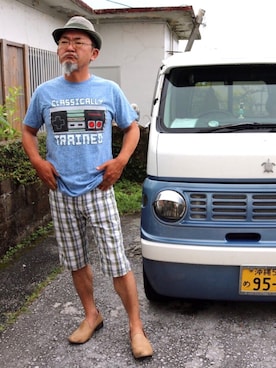 「shortpants」｜mac0cciさん（メンズ・169cm）の春コーディネート