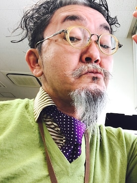 「Scye（サイ）のアイテム（シャツ/ブラウス）」を使った、mac0cciさん（メンズ・169cm）の冬コーディネート