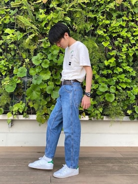 「HUF（ハフ）のアイテム」を使った、ともきさん（メンズ・170cm）の夏コーディネート