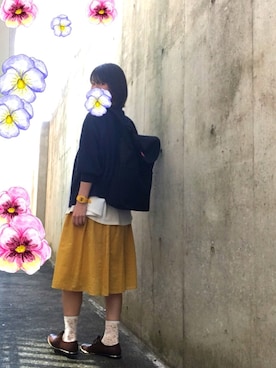 「くつした」｜「アイテム（その他）」を使った、のさん（レディース・158cm）の春コーディネート