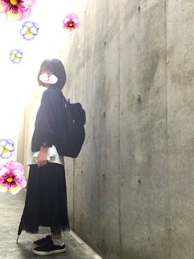 「Manhattan Portage（マンハッタンポーテージ）のJefferson Market Garden Backpack（バックパック/リュック）」を使った、のさん（レディース・158cm）の春コーディネート