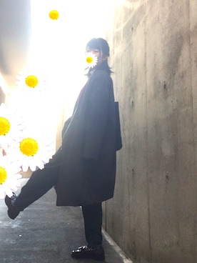 「くつした」｜「アイテム（その他アウター）」を使った、のさん（レディース・158cm）の冬コーディネート