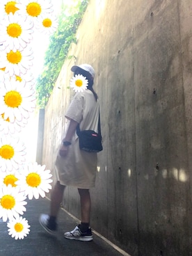 「くつした」｜「アイテム（アナログ腕時計）」を使った、のさん（レディース・158cm）の夏コーディネート