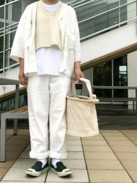 「AURALEE」｜◎さん（レディース・160cm）の夏コーディネート