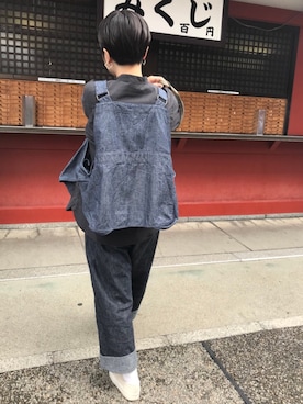 「YOUNG&OLSEN The DRYGOODS STORE（ヤングアンドオルセン）の【YOUNG & OLSEN The DRYGOODS STORE】キャンバススニーカー WOMEN（スニーカー）」を使った、◎さん（レディース・160cm）の秋コーディネート