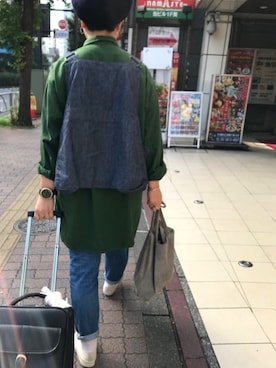 「YOUNG&OLSEN The DRYGOODS STORE（ヤングアンドオルセン）の【YOUNG & OLSEN The DRYGOODS STORE】キャンバススニーカー WOMEN（スニーカー）」を使った、◎さん（レディース・160cm）の秋コーディネート