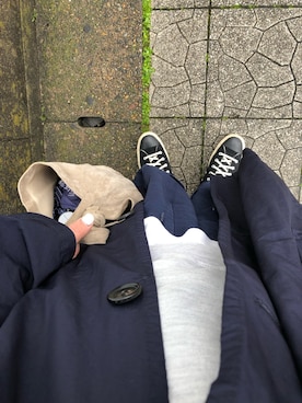 「R&D.M.Co OLDMAN’S TAILOR（オールドマンズテイラー）のアイテム（ジャケット/アウター）」を使った、◎さん（レディース・160cm）の春コーディネート