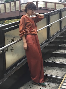 「Ameri（アメリ）のアイテム」を使った、maimai158さん（レディース・158cm）の秋コーディネート