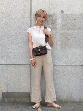 arisa okitaさん（レディース・162cm）の夏コーディネート