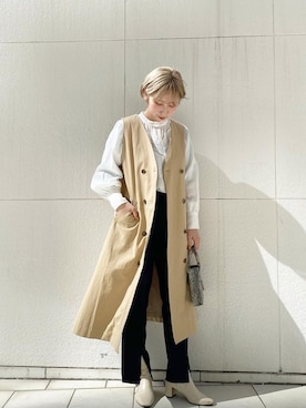 arisa okitaさん（レディース・162cm）の春コーディネート