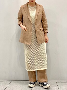 arisa okitaさん（レディース・162cm）の春コーディネート