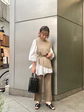 arisa okitaさん（レディース・162cm）の秋コーディネート