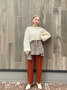 arisa okitaさん(レディース・162cm)の冬コーディネート