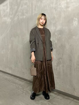 arisa okitaさん（レディース・162cm）の秋コーディネート