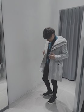 「ボア」｜「アイテム（モッズコート）」を使った、yuki☑️  さん（メンズ・175cm）の秋コーディネート