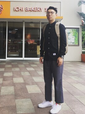 「LOSERS（ルーザーズ）のアイテム」を使った、Dyeさん（メンズ・170cm）の夏コーディネート