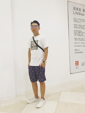 「BRIXTON（ブリクストン）のアイテム（パンツ）」を使った、Dyeさん（メンズ・170cm）の秋コーディネート