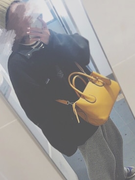 「リブニットパンツ」｜momijiさん（レディース・162cm）の冬コーディネート