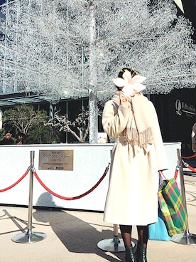 「アイテム（タイツ/ストッキング）」を使った、Hina Muranoさん（レディース・156cm）の冬コーディネート