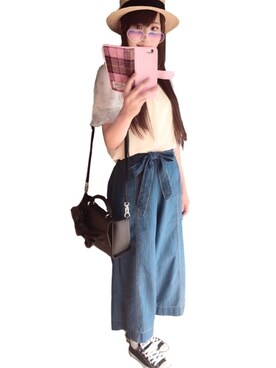 えりり🌷骨格ウェーブ/イエベ秋さん（レディース・162cm）の夏コーディネート