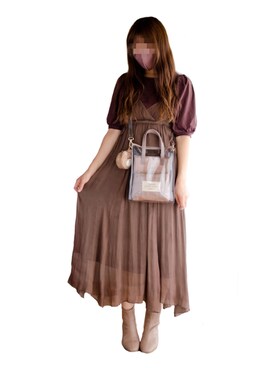 えりり🌷骨格ウェーブ/イエベ秋さん（レディース・163cm）の秋コーディネート