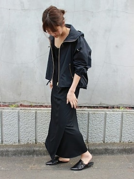 「Noble（ノーブル）のアイテム（ワンピース）」を使った、mikiさん（レディース・163cm）の冬コーディネート