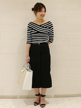 「Noble（ノーブル）のアイテム（バッグ）」を使った、mikiさん（レディース・163cm）の春コーディネート