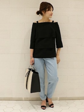 「Noble（ノーブル）のアイテム（サンダル）」を使った、mikiさん（レディース・163cm）の春コーディネート