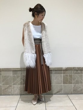 「サッシュベルト」｜「アイテム（その他アウター）」を使った、mikiさん（レディース・163cm）の夏コーディネート