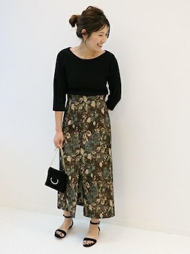 「Noble（ノーブル）のアイテム（サンダル）」を使った、mikiさん（レディース・163cm）の秋コーディネート