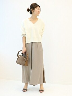 「Noble（ノーブル）のアイテム（バッグ）」を使った、mikiさん（レディース・163cm）の秋コーディネート