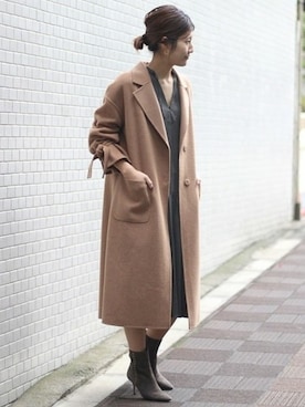 「Noble（ノーブル）のアイテム（その他アウター）」を使った、mikiさん（レディース・163cm）の秋コーディネート