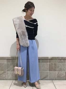 「おでかけ」｜「アイテム（パンプス）」を使った、mikiさん（レディース・163cm）の秋コーディネート