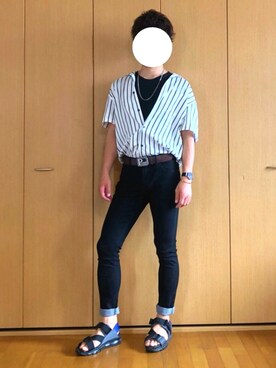 ざっきーさん（メンズ・178cm）の夏コーディネート
