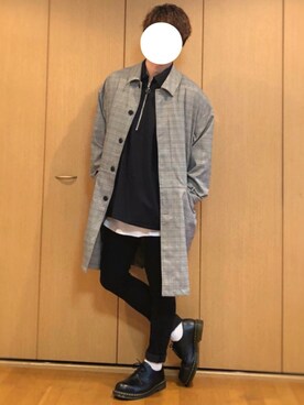 「ロールアップ」｜「アイテム（その他トップス）」を使った、ざっきーさん（メンズ・178cm）の秋コーディネート