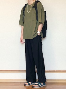 ざっきーさん（メンズ・178cm）の夏コーディネート