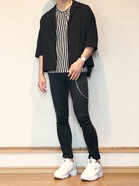 ざっきーさん（メンズ・178cm）の夏コーディネート