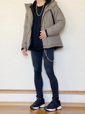 ざっきーさん（メンズ・178cm）の冬コーディネート