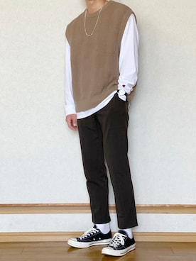 ざっきーさん（メンズ・178cm）の春コーディネート