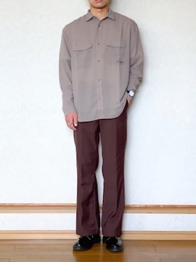 「アンカースミス」｜ざっきーさん（メンズ・178cm）の秋コーディネート
