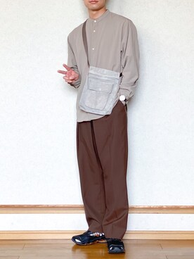「ラブアンドピース2020」｜「アイテム（アナログ腕時計）」を使った、ざっきーさん（メンズ・178cm）の秋コーディネート