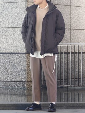 「Steven Alan（スティーブンアラン）のアイテム（ダウンジャケット/コート）」を使った、ざっきーさん（メンズ・178cm）の冬コーディネート